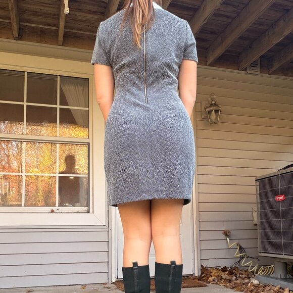Tommy Hilfiger Tweed Mini Dress w/ White Collar - Picture 6 of 8